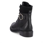 Black laced ankle boot D0F76-01