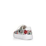 White / multi laced shoe N59L1-90